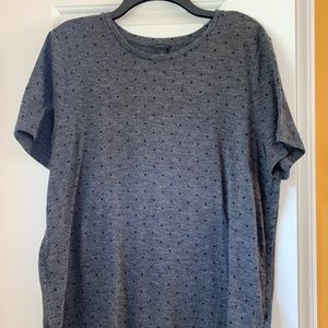 Gray short  sleeved top